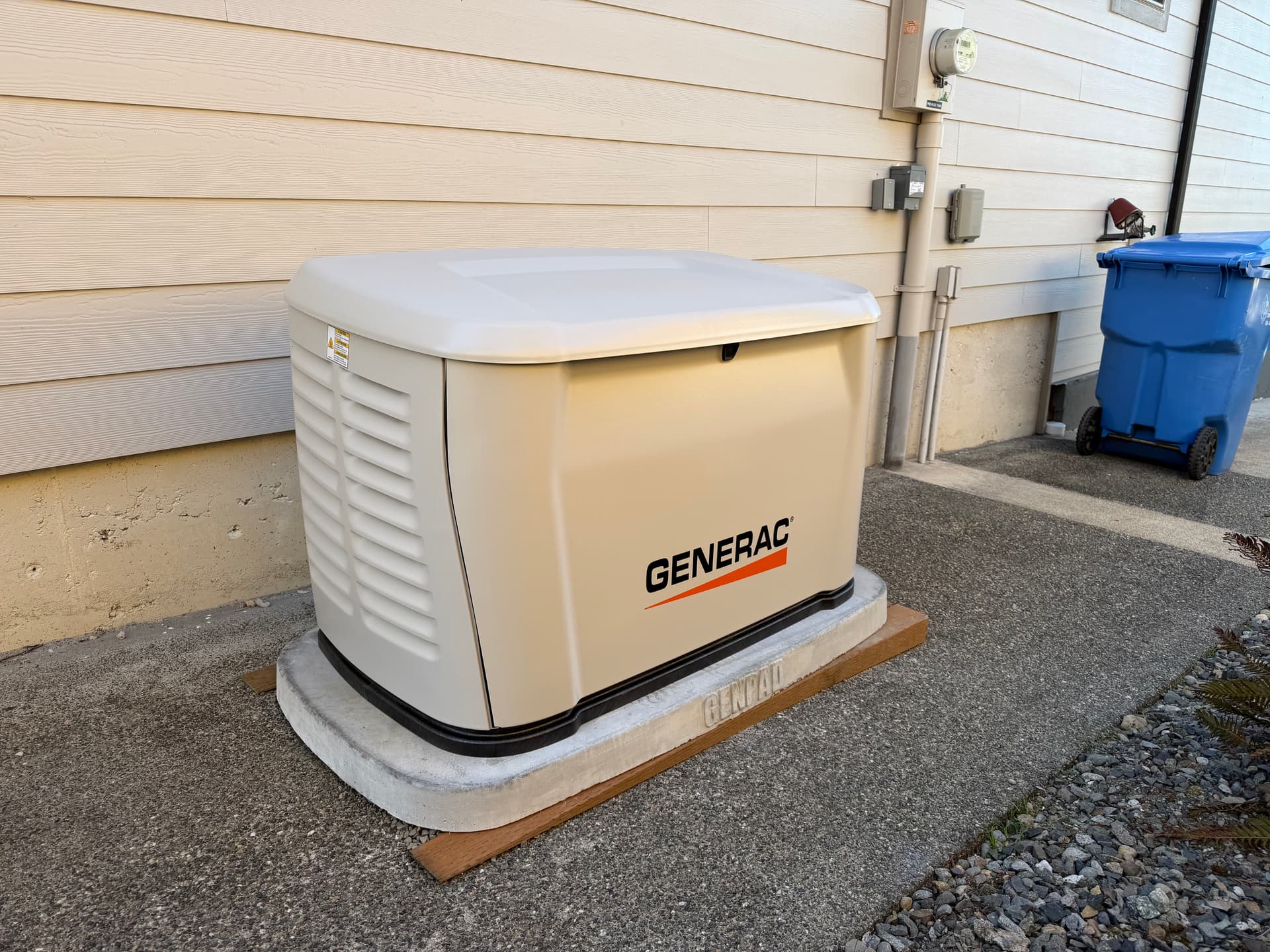 14kW Generac Generator Install with 100-Amp Automatic Transfer Switch image