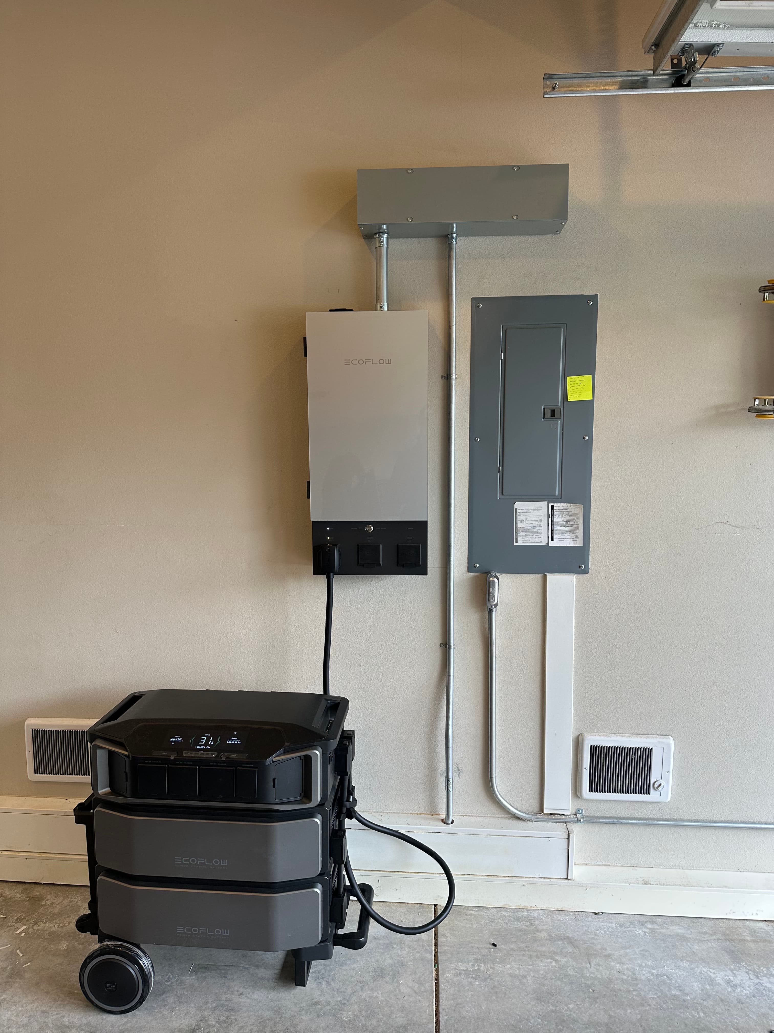 Project EcoFlow Delta Pro Ultra Battery Backup with Smart Home Panel Install image