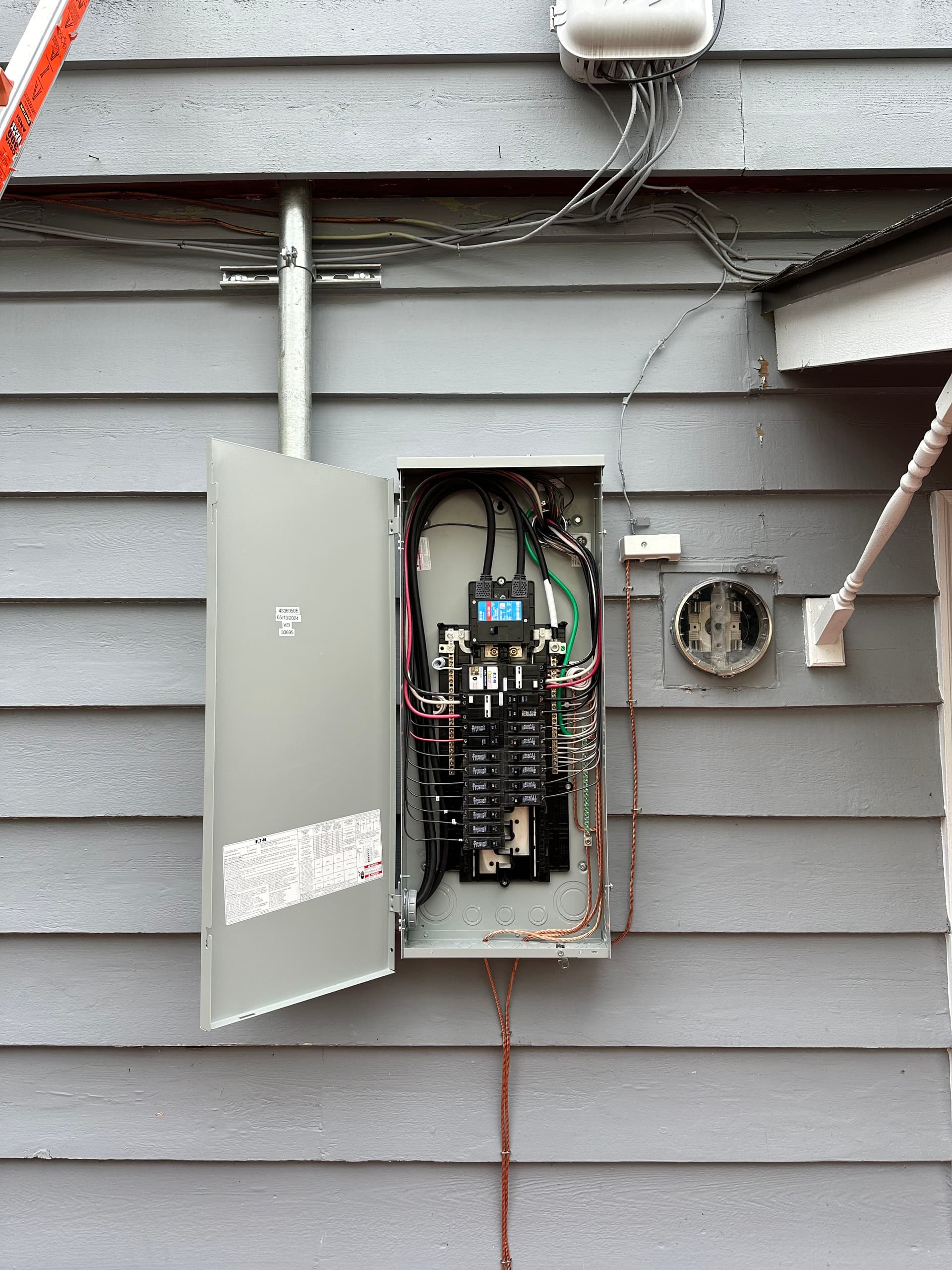 Gallery photos for 200 Amp Panel Upgrade and Relocation Done Right: Image #1