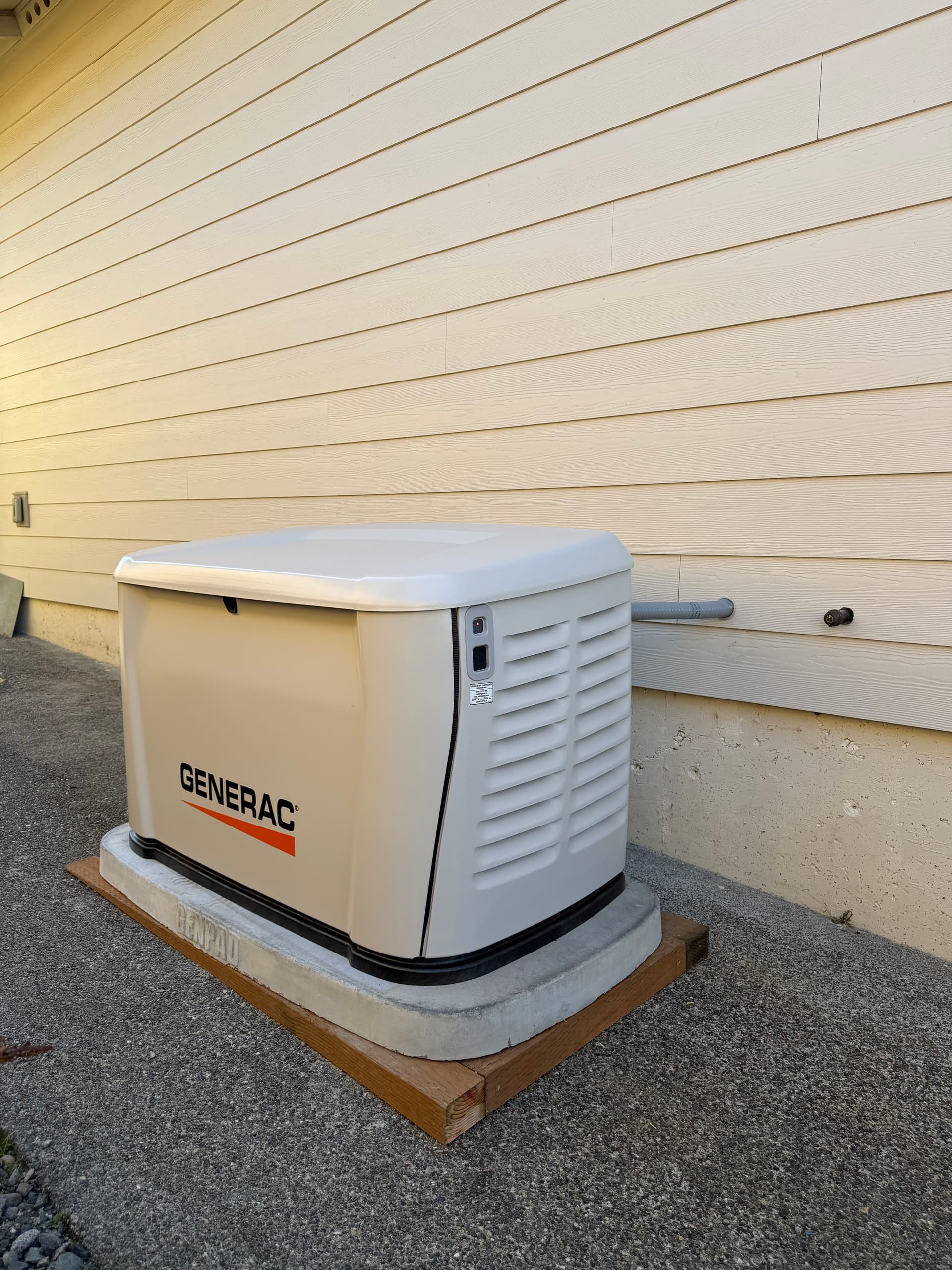 Gallery photos for 14kW Generac Generator Install with 100-Amp Automatic Transfer Switch: Image #1