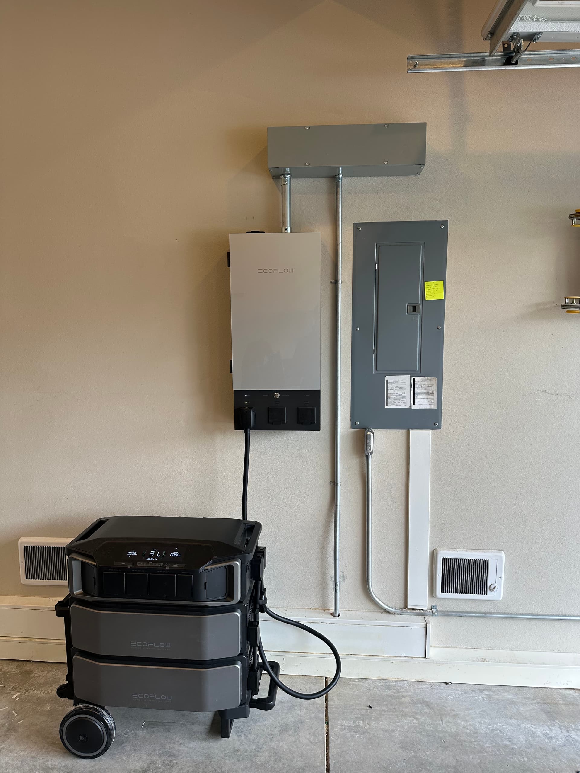 EcoFlow Delta Pro Ultra Battery Backup with Smart Home Panel Install image