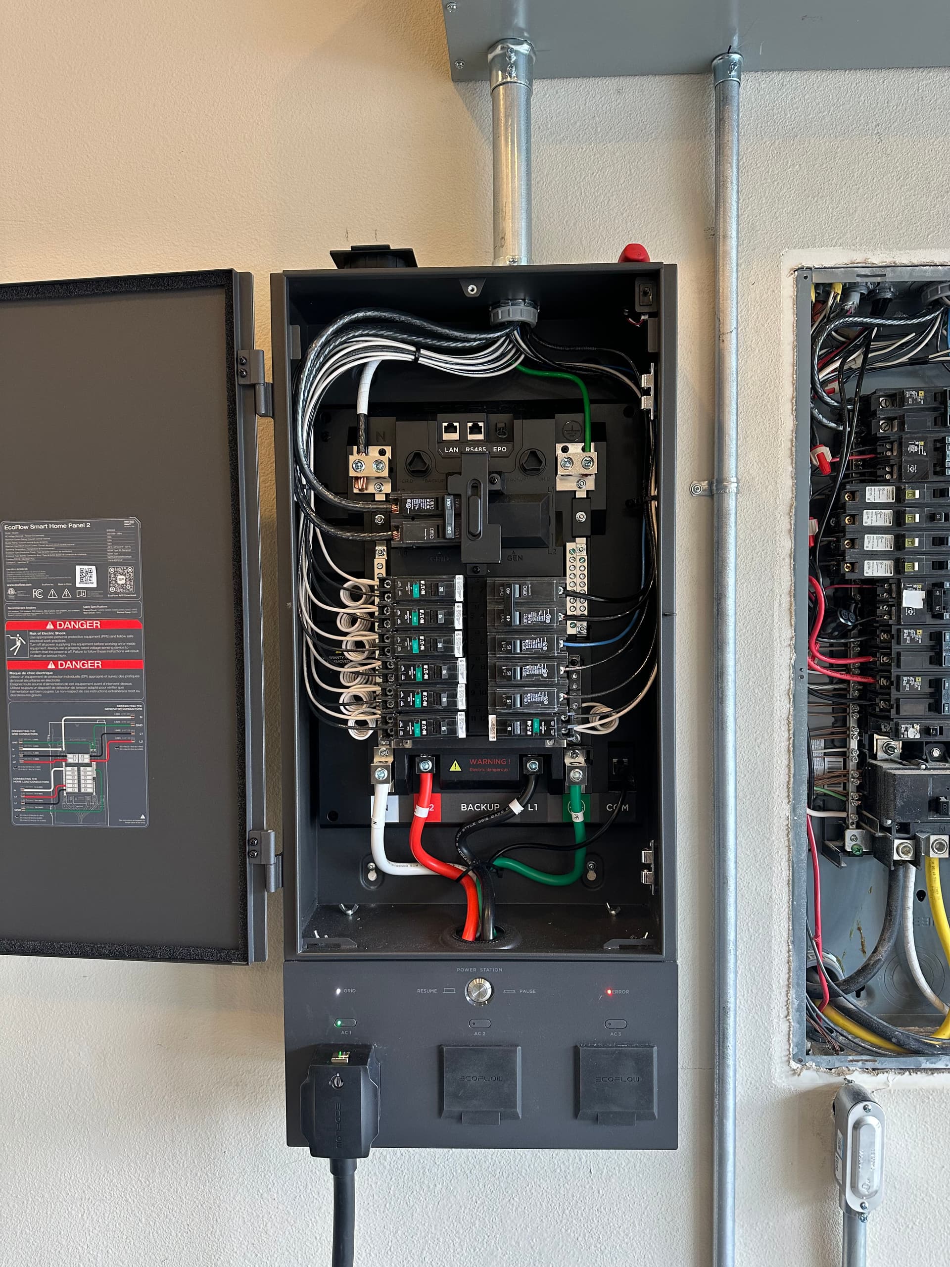 Gallery photos for EcoFlow Delta Pro Ultra Battery Backup with Smart Home Panel Install: Image #3
